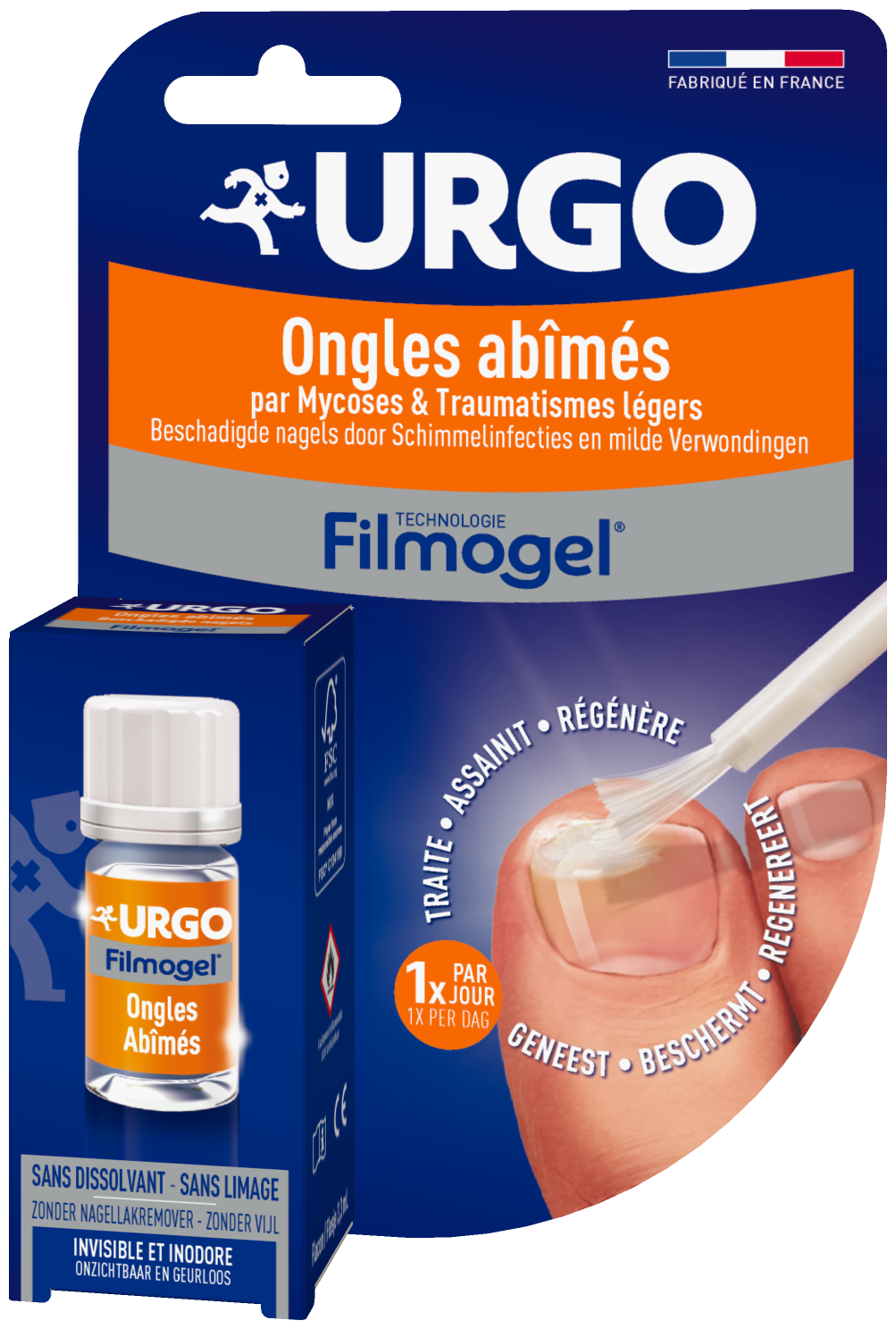 image (PMA) URGO Ongles Abîmés, filmogel® Flacon de 3,3 ml
